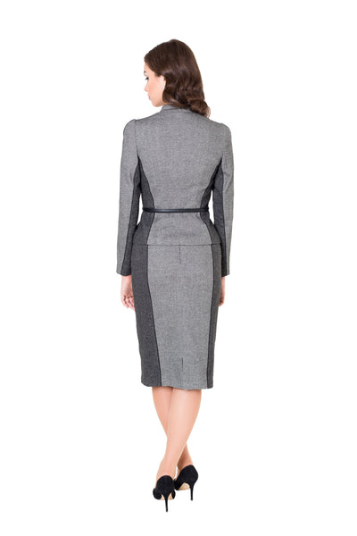 TWO TONE GREY SKIRT