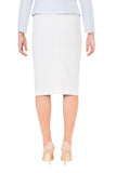FLORENCE WHITE PENCIL SKIRT