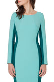 CHARLOTTE COLOR BLOCK BLUE DRESS
