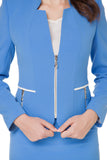 EDITH BLUE ZIPPER JACKET