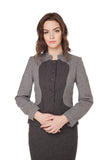 CHARLENE TWO TONE NEHRU JACKET