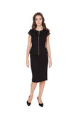 DANIELLE BLACK WOOL SKIRT