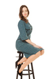 ALEXANDRA EMERALD POCKET DRESS