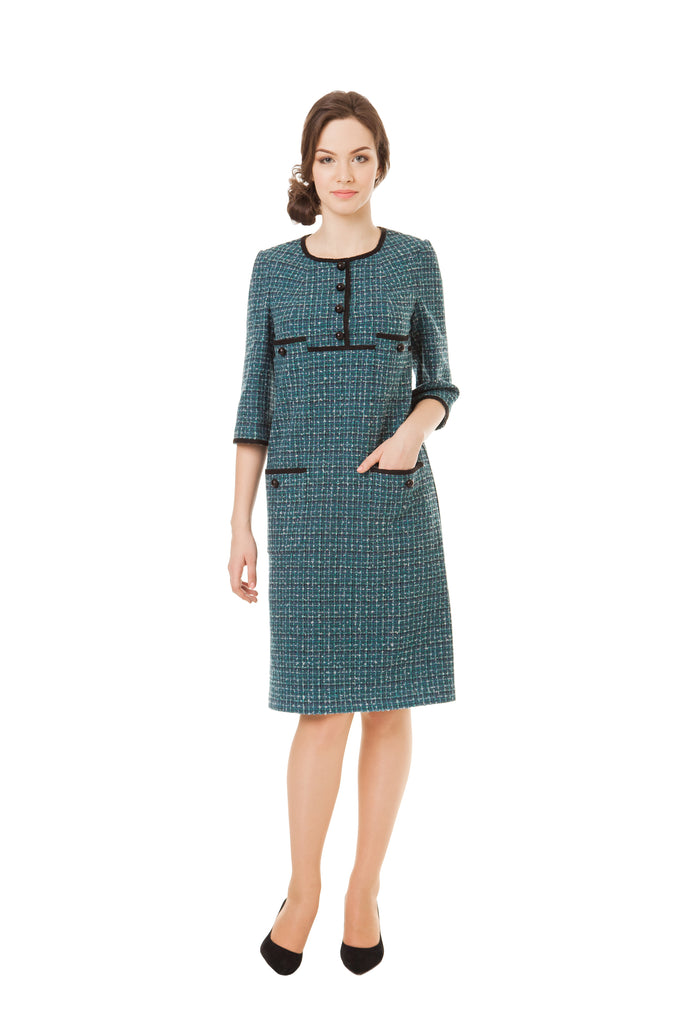 ALEXANDRA EMERALD POCKET DRESS