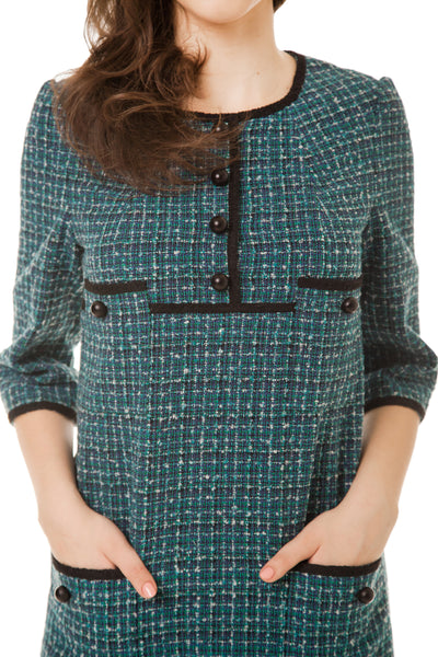 ALEXANDRA EMERALD POCKET DRESS