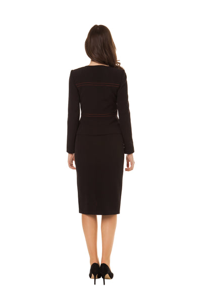 NOIR ET ROUGE PENCIL SKIRT