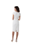 WHITE CAP SLEEVE DRESS
