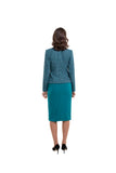 EMERALD GREEN PENCIL SKIRT