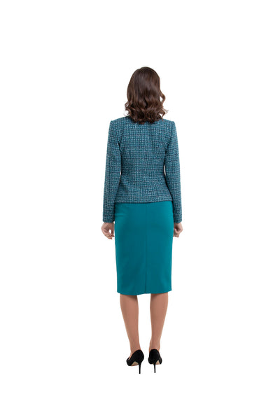 EMERALD GREEN PENCIL SKIRT